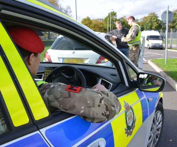 Final Week Delivering Crime Prevention Training to the Royal Military Police